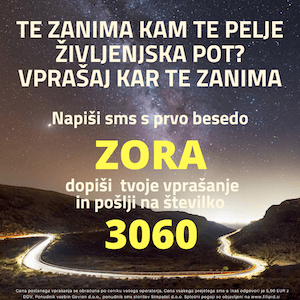 šlogarca sms ZORA na 3060